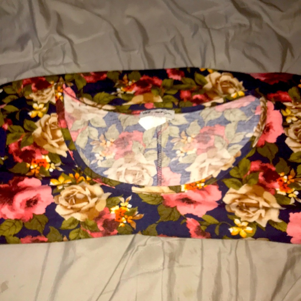 floral bell sleeve dress